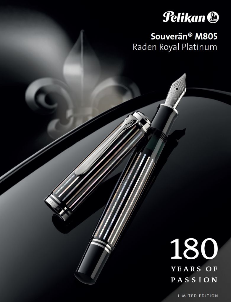 Pelikan M805 Raden Royal Platinum Fountain Pen