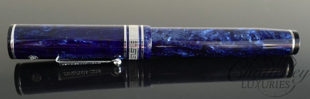 Wahl Eversharp DECOBAND Gold Seal Oversized Collection POSITANO Rhodium Trim Fountain Pen - Image 3