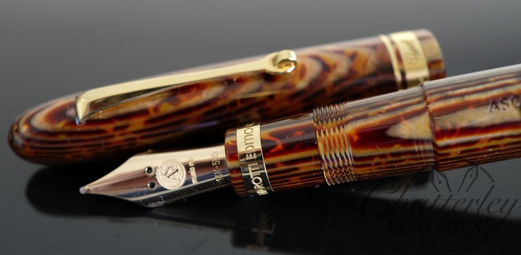 Armando Simoni Club Ogiva Arco Bronze Pavarotti 2 "spina di pesce" Fountain Pen