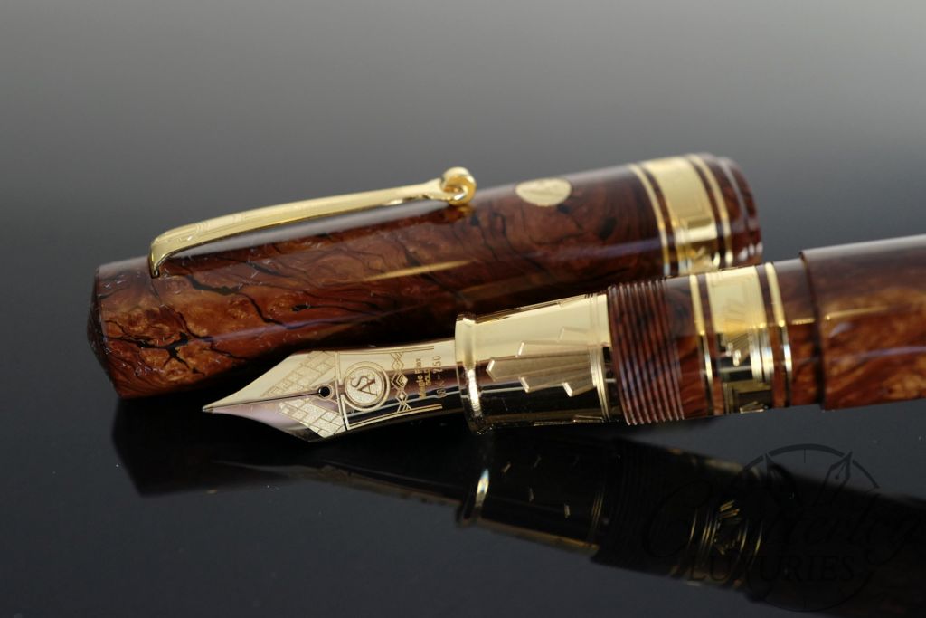 Armando Simoni Bologna Extra Three Kings Limited Edition Single Fountain pen "Burlwood"