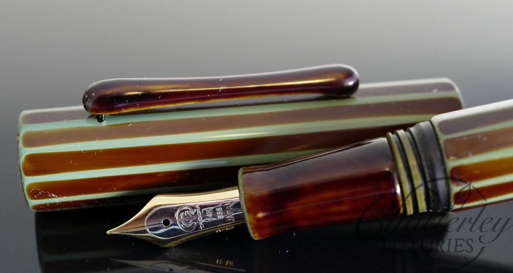 Taccia Kaku-Tate Wide Stripe Rainforest Bark Limited Edition Fountain Pen