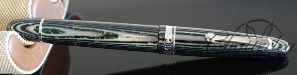 Armando Simoni Club Ogiva Arco Green Celluloid Pavarotti 3 Fountain Pen - Image 3