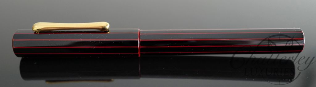 Flash Sale - Taccia Kaku-Tate Thin Stripe Midnight Red Limited Edition Fountain Pen - Image 5