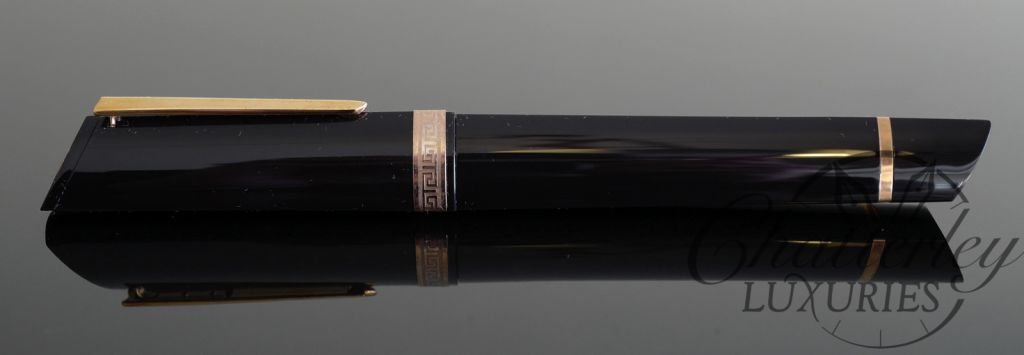 Omas 360 Fountain Pen in Brown and Rose Gold trim - Image 3