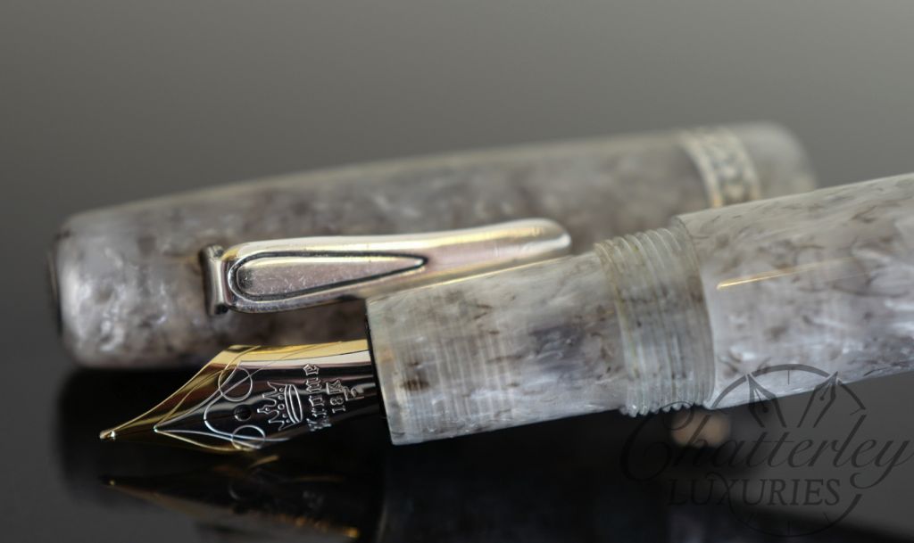 Krone Stretch Fountain Pen in Grey Flannel