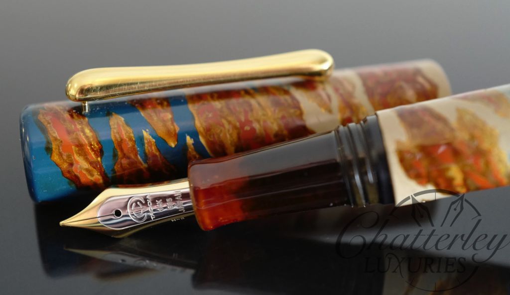 Taccia Artist Proof Yakumo Nuri in Tan/Blue Urushi Collection 00/50