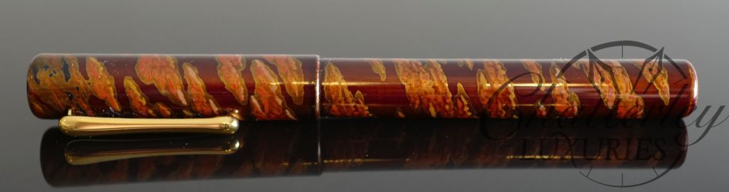 Taccia Artist Proof Yakumo Nuri in Dark Red/Gold/Orange Urushi Collection 00/50 - Image 4