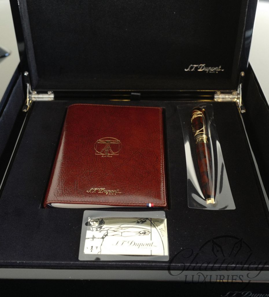 S.T. Dupont Vitruvian Man Limited Edition Writing Kit Fountain Pen and Writing pad - Image 9