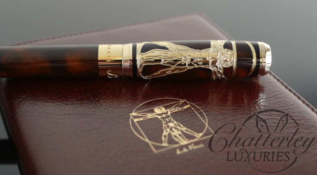S.T. Dupont Vitruvian Man Limited Edition Writing Kit Fountain Pen and Writing pad - Image 7