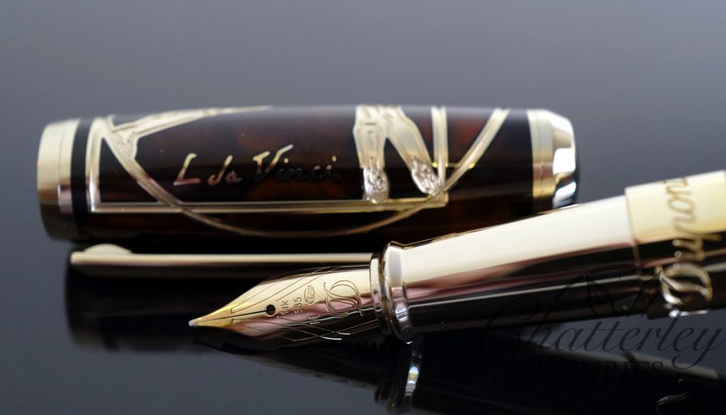 S.T. Dupont Vitruvian Man Limited Edition Writing Kit Fountain Pen and Writing pad - Image 3