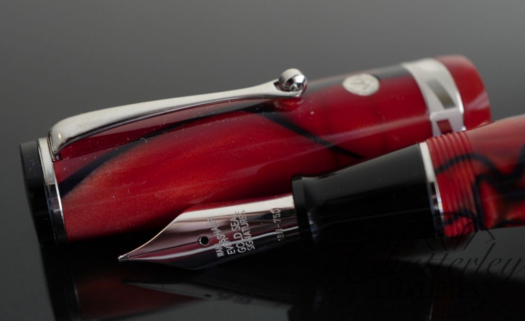 Wahl Eversharp Signature Classic Collection Red & Black Fountain Pen with Rhodium Trim