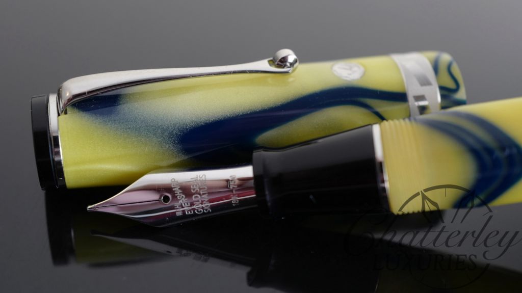 Wahl Eversharp Signature Classic Collection Yellow Fountain Pen with Rhodium Trim