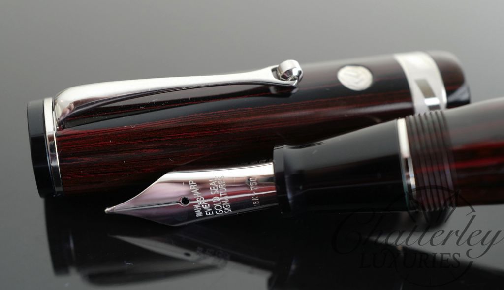 Wahl Eversharp Signature Classic Collection Rosewood Fountain Pen with Rhodium Trim