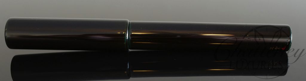 Danitrio Urushi Tame-Nuri Green/Blue on Genkai Fountain Pen - Image 2
