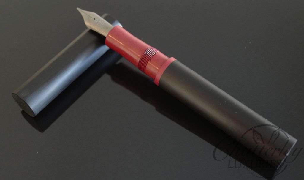 Shawn Newton Shinobi Black and Red Ebonite Fountain Pen