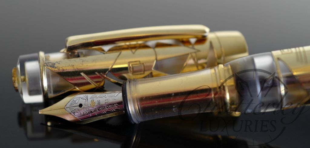 Chatterley Pens / Stipula Kandinsky (Galileo) Clear Resin Skeleton Limited Edition Fountain Pen