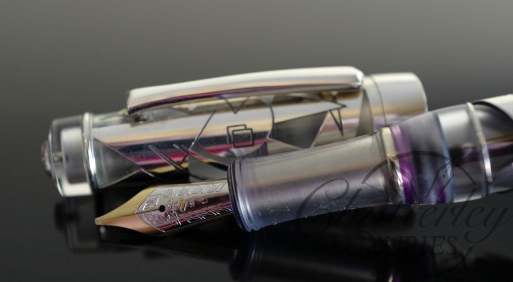 Chatterley Pens / Stipula Kandinsky (Galileo) Clear Resin Skeleton Limited Edition Fountain Pen