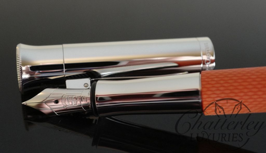 Closeout - Graf Von Faber-Castell Guilloche Burned Orange Fountain Pen
