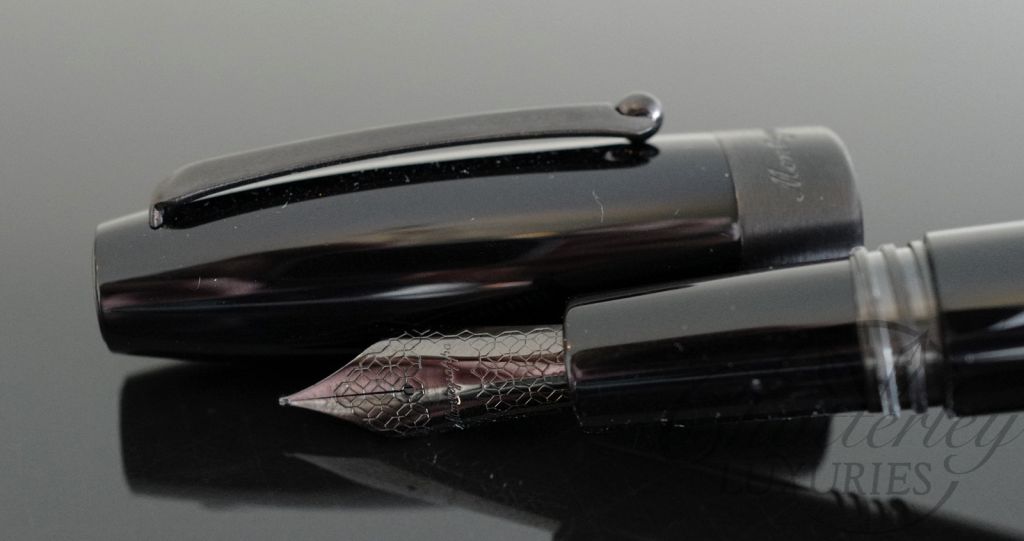 Montegrappa Fortuna Ruthenium and Black "Stealth" Fountain Pen