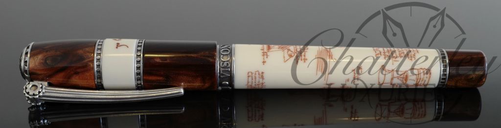 Visconti Leonardo Da Vinci Machina Limited Edition Fountain Pen with Silver Trim - Image 4