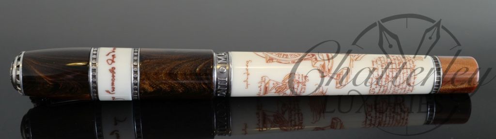 Visconti Leonardo Da Vinci Machina Limited Edition Fountain Pen with Silver Trim - Image 3