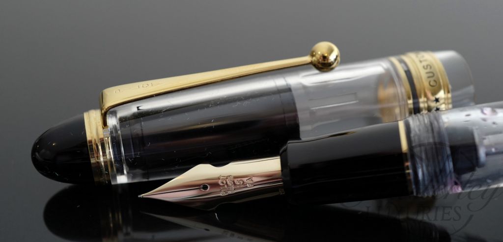 Pilot Custom 823 Clear Demonstrator Fountain Pen with FA nib.