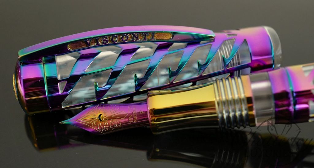 Visconti Limited Edition Skeleton Watermark Iridium Rainbow Fountain Pen