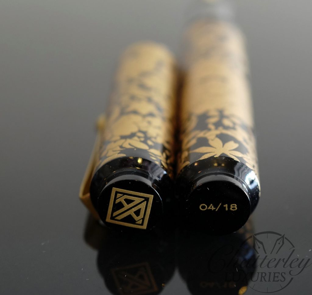 AP Limited Editions "The Apprentice" Sakura Lacquer Art Golden Blooms Fountain Pen - Image 3