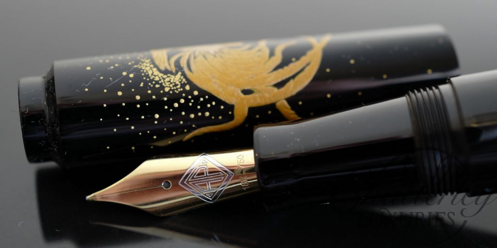 AP Limited Editions "The Apprentice" Sakura Lacquer Art Cockfight Fountain Pen