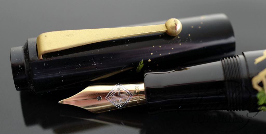 Flash Sale - AP Limited Editions "The Apprentice" Sakura Lacquer Art Love Birds on a Pomegranate Tree Fountain Pen