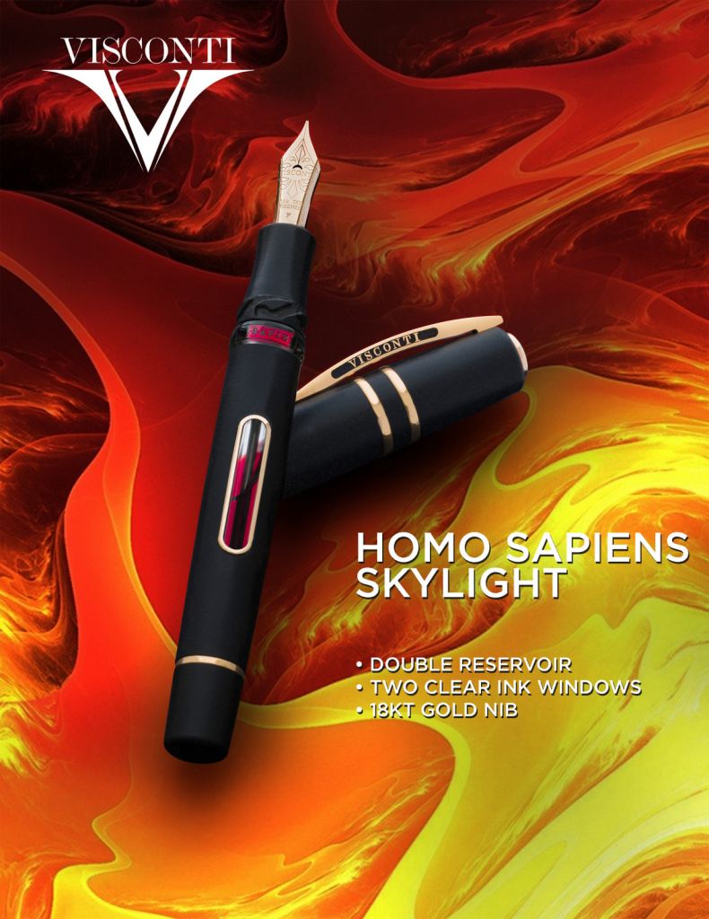Visconti Homo Sapiens Skylight Bronze Age Lava Maxi Fountain Pen