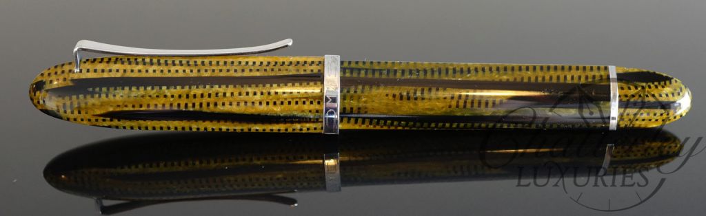 Omas 360 Vintage Burkina Celluloid Fountain Pen Sterling Silver trim - Image 2