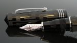 Leonardo Momento Zero Grande Art Deco Black Ebonite Fountain Pen
