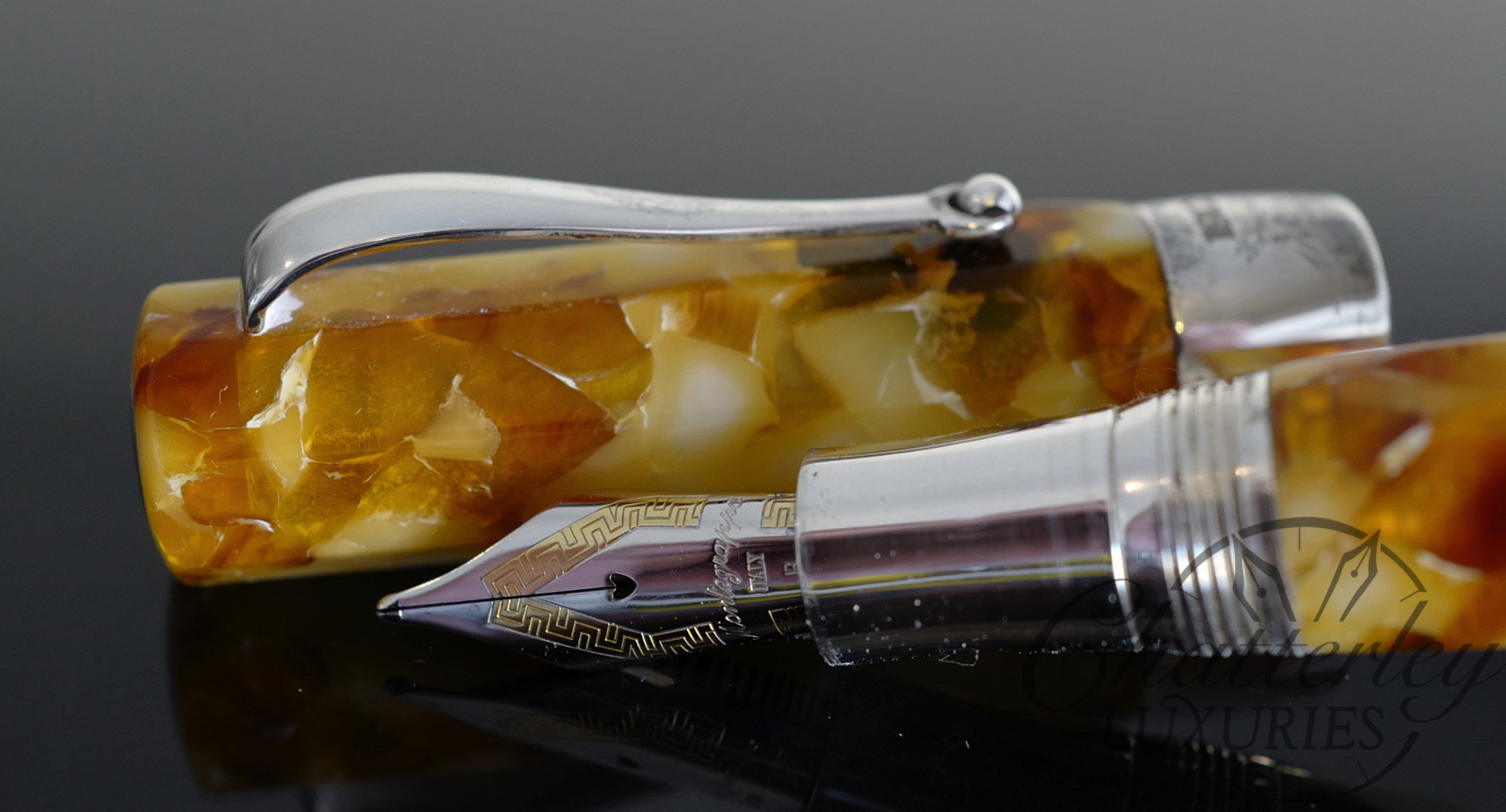 Montegrappa Brown Marbled Symphony Fountain pen