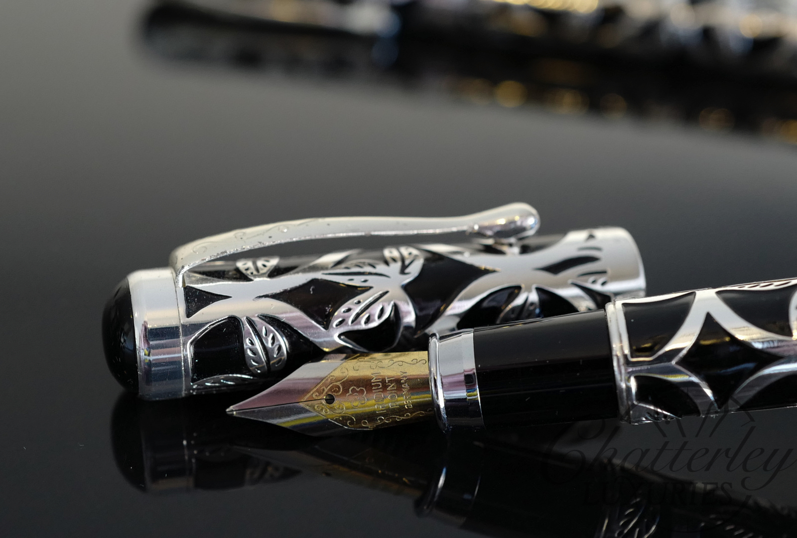 Capella Overlay Fountain Pen and Roller