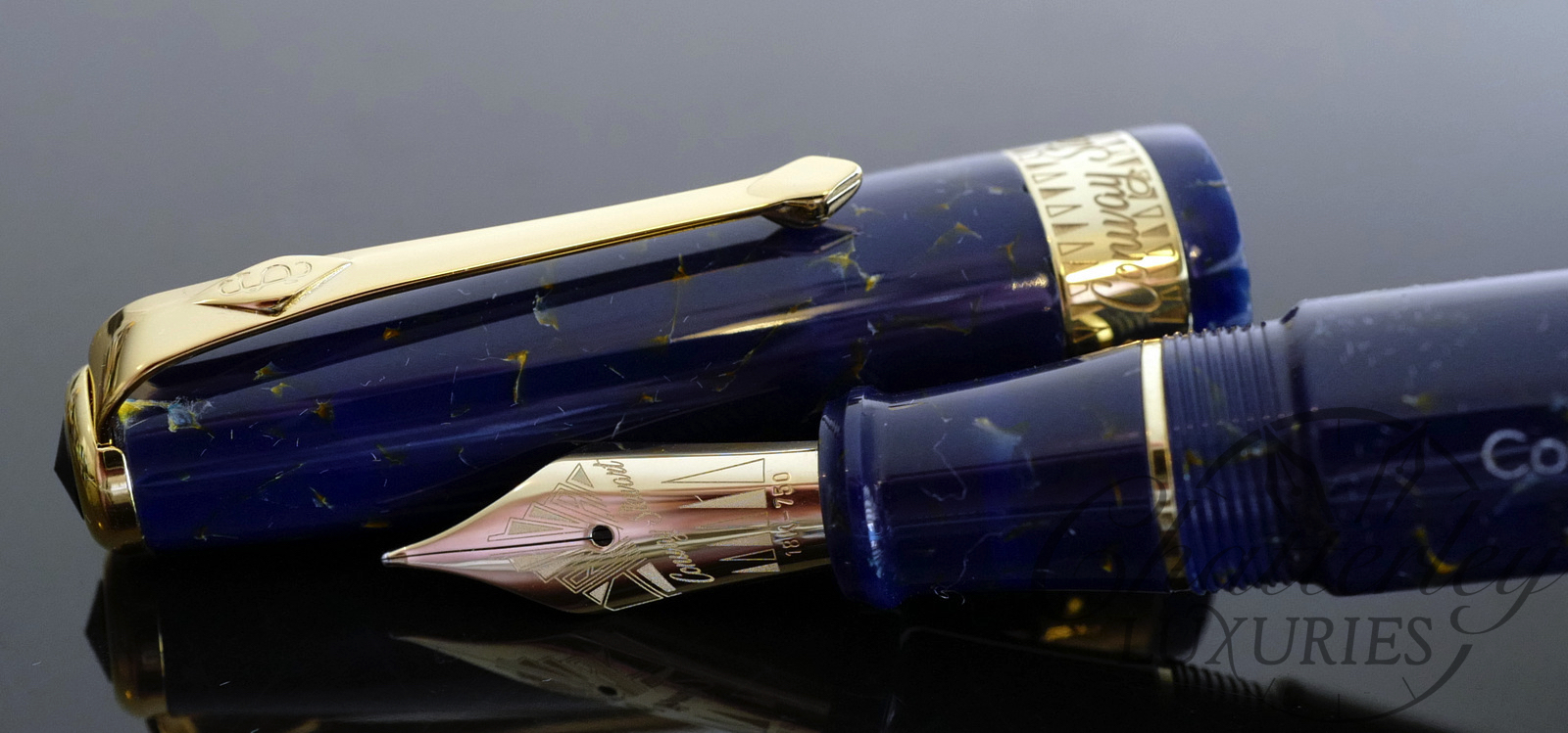 Conway Stewart Blue Lapis Limited Edition Fountain Pen W/18k nib
