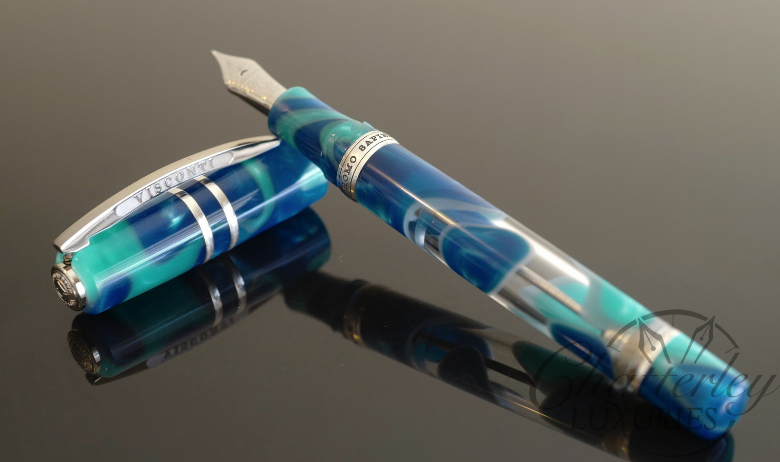 Visconti Homo Sapiens Blue Lagoon Limited Edition Fountain Pen - Image 4