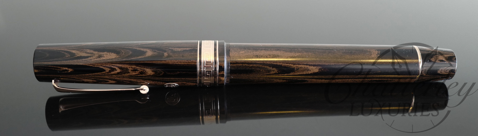 Chatterley/Armando Simoni Club "Mocha" Oversized Bologna Ebonite Fountain Pen - Image 2