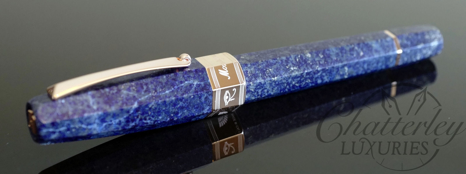 Montegrappa Extra Otto Sapphirus lapis lazuli Limited Edition Fountain Pen - Image 6