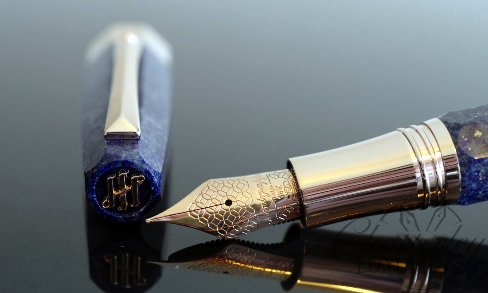 Montegrappa Extra Otto Sapphirus lapis lazuli Limited Edition Fountain Pen - Image 4