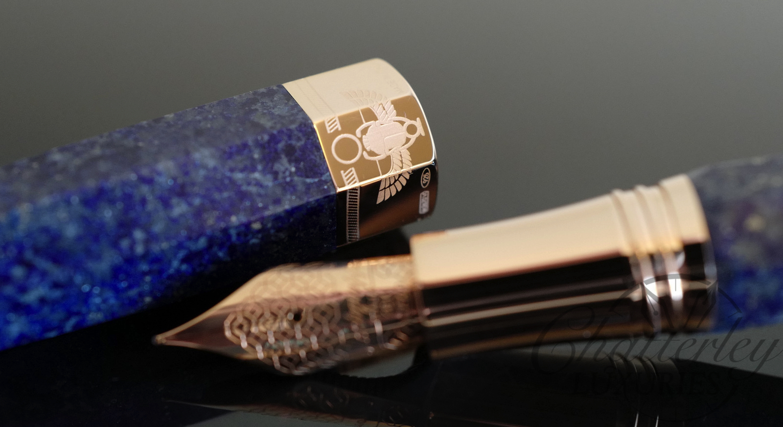 Montegrappa Extra Otto Sapphirus lapis lazuli Limited Edition Fountain Pen - Image 3