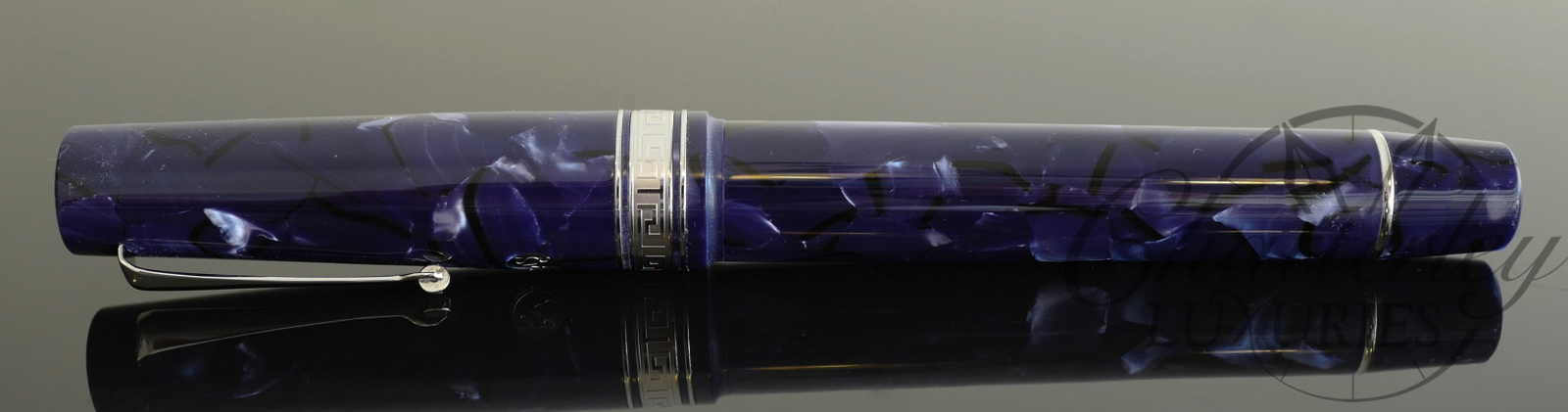 Armando Simoni Club Blue La Royale Bologna Celluloid Limited Edition Fountain Pen - Image 2