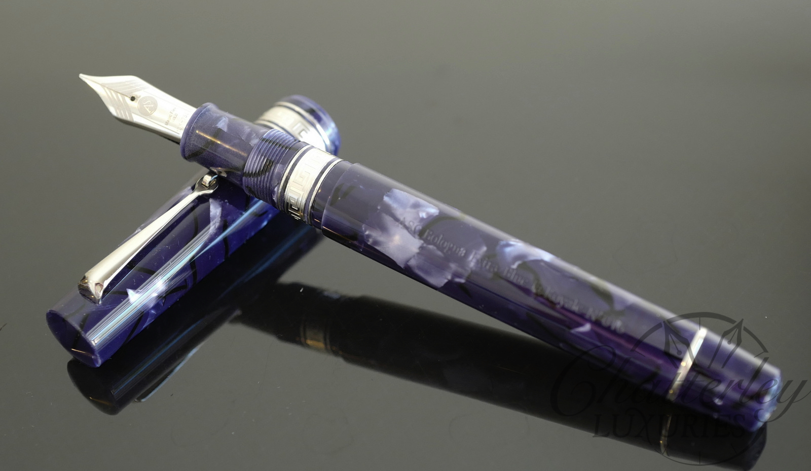 Armando Simoni Club Blue La Royale Bologna Celluloid Limited Edition Fountain Pen - Image 4