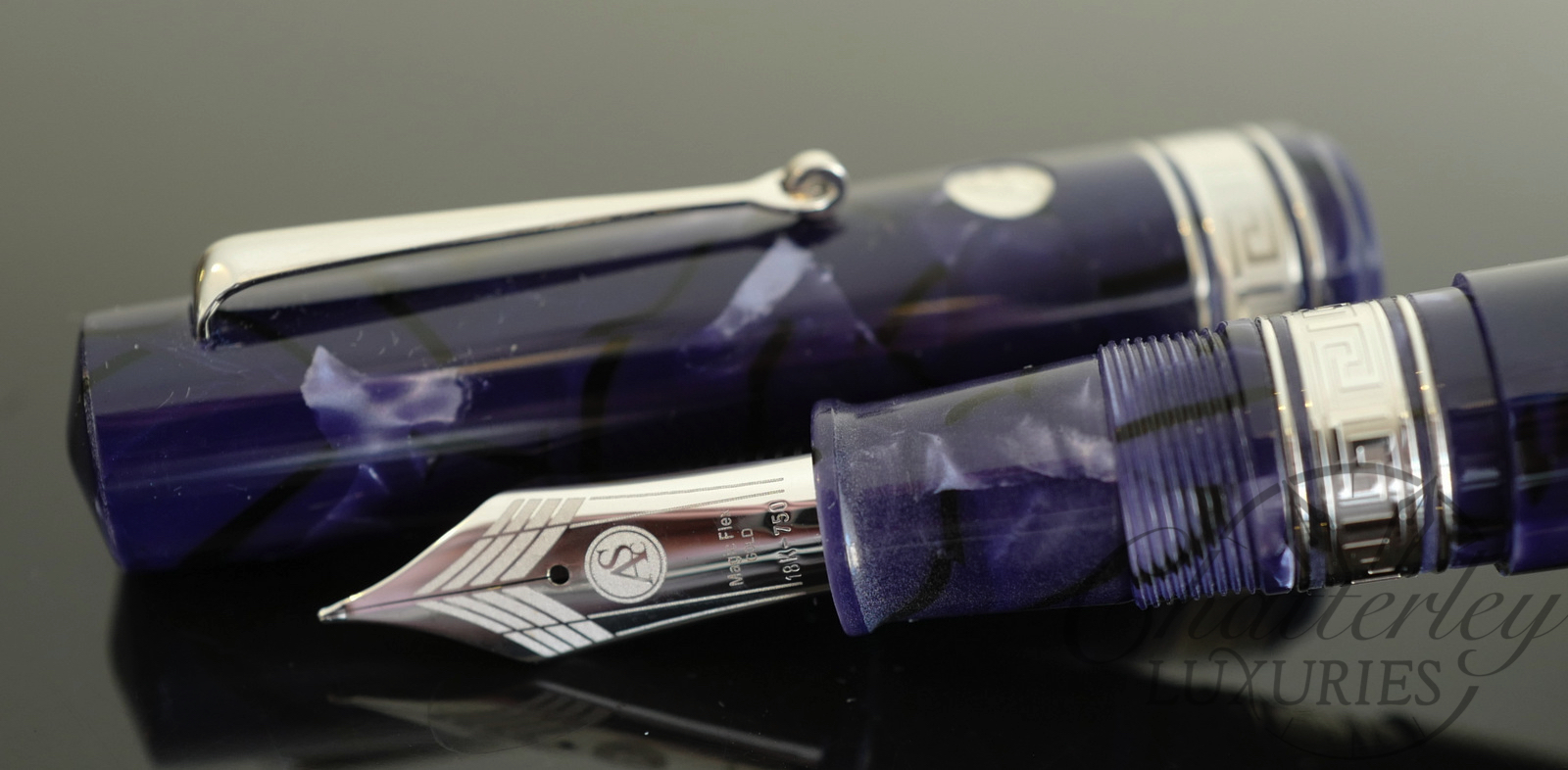 Armando Simoni Club Blue La Royale Bologna Celluloid Limited Edition Fountain Pen