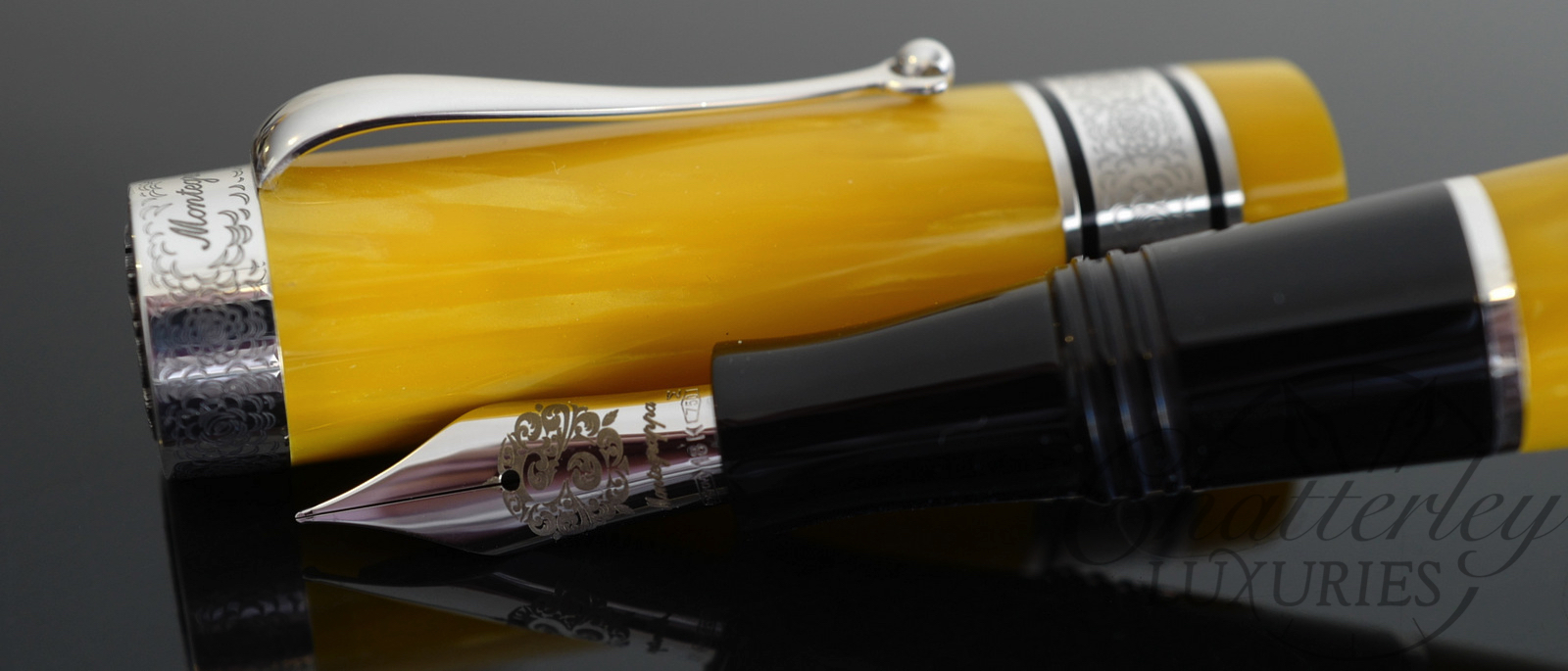 Closeout - Montegrappa Duchess Of York Garden (Summery Yellow) Limited Edition Fountain Pen