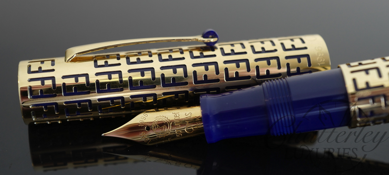 Omas Limited Edition UNICEF (For the Children) Solid Gold Fendi Fountain Pen