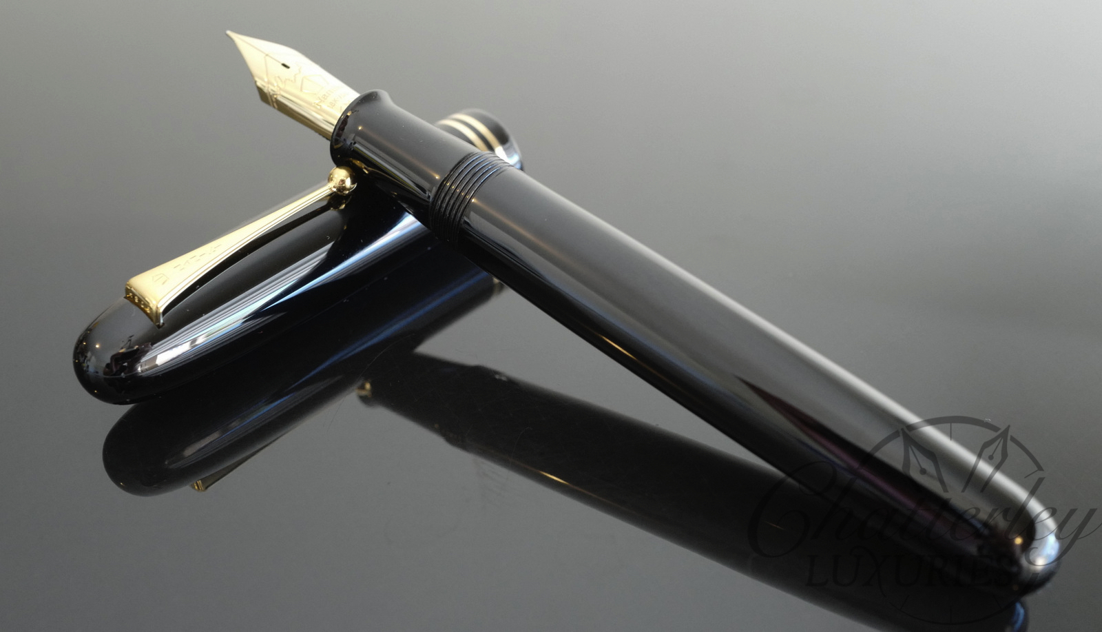 Namiki by Pilot Emperor Black with Rings Fountain Pen - Image 4