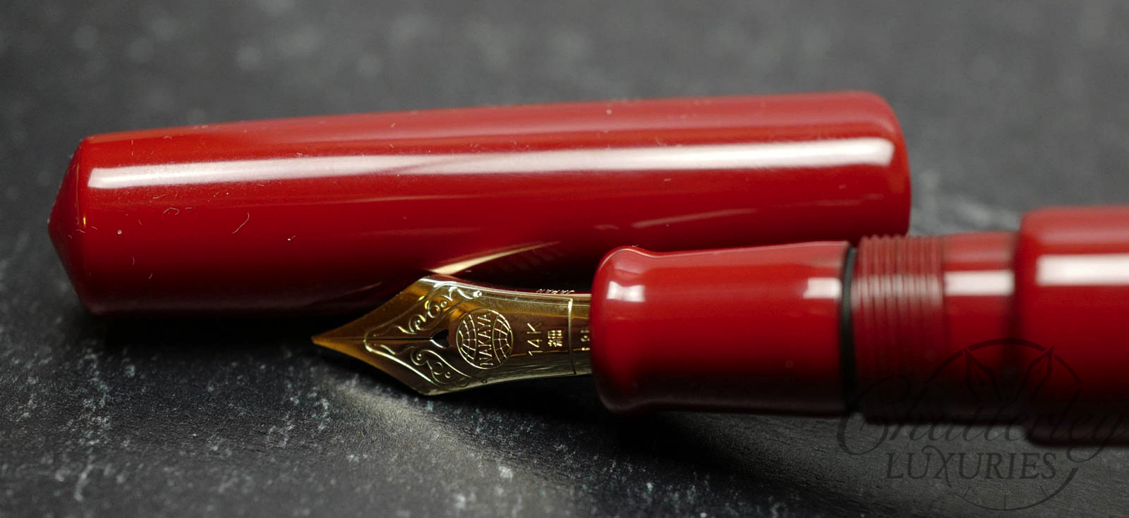 Nakaya Long Piccolo Red Fountain Pen