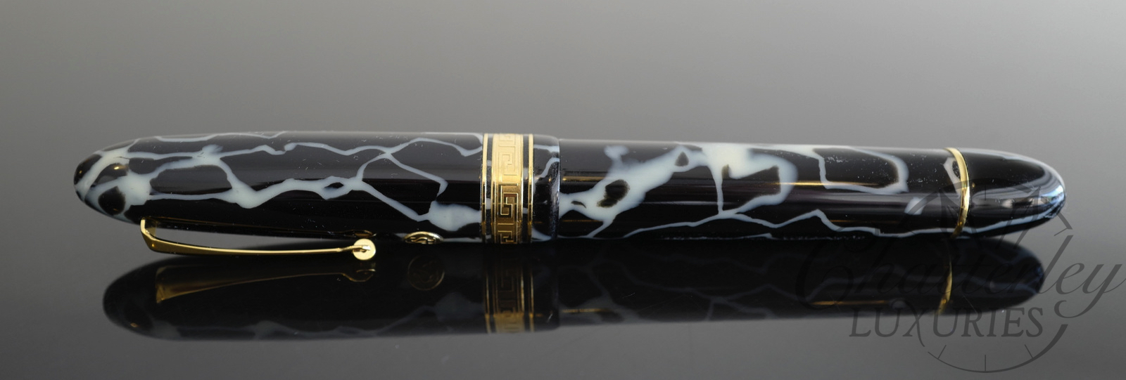 Armando Simoni Club Oversized Wild Celluloid Fountain Pen with Gold - Image 2