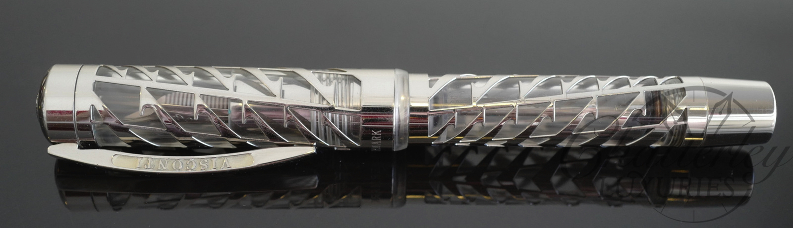 Visconti Limited Edition Skeleton Silver Moon Fountain Pen - Image 2